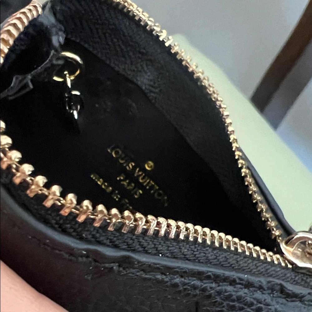 Louis Vuitton Black Textured Monogram Card HolderPouch - Picture 7 of 12